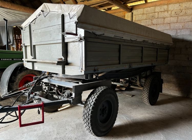 Przyczepa rolnicza 8t AutoSan d47b i zestaw uprawowo siewny meprozet