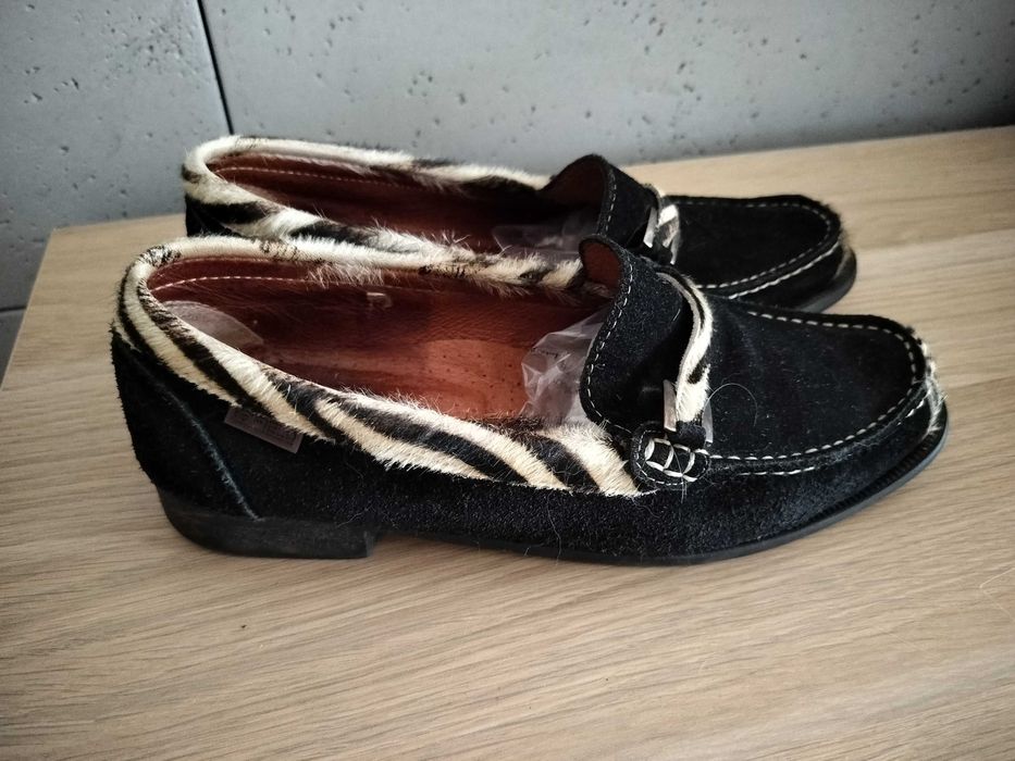 Buty damskie 39 G`Field mokasyny naturalna skóra wygodne lekkie dł25,5