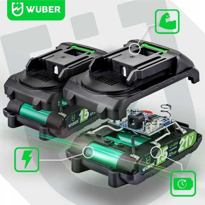 Piła łańcuchowa gałęziówka akumulatorowa 2aku marki WUBER (OKAZJA)
