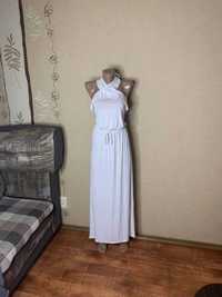 сукня в підлогу біла розмір L