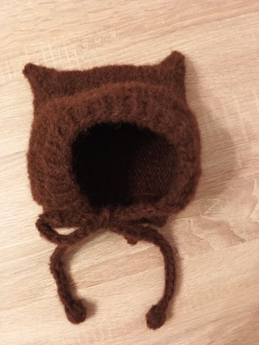 Czapka bonetka alpaka z jedwabiem