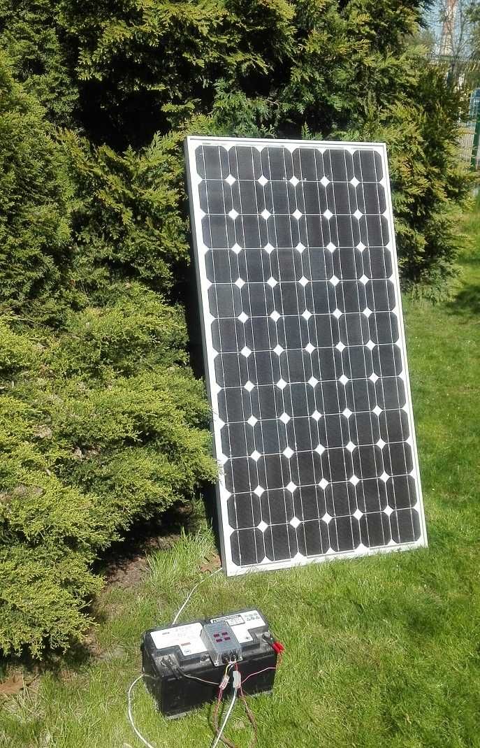 Awaryjne solarne zasilanie domowe i ogrodowe off-grid panel regulator