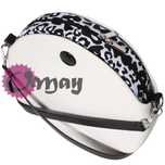 Czarny organizer do OBAG MOON LIGHT panterka 2 kieszenie wkład OMAY