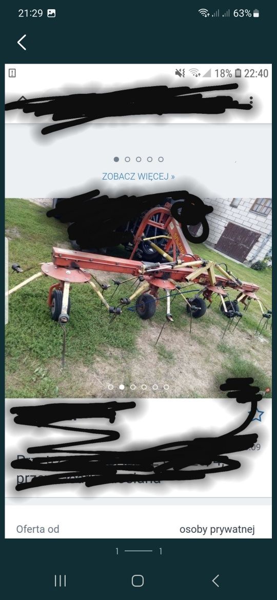 Części przewracarka galafre galfre unifarm