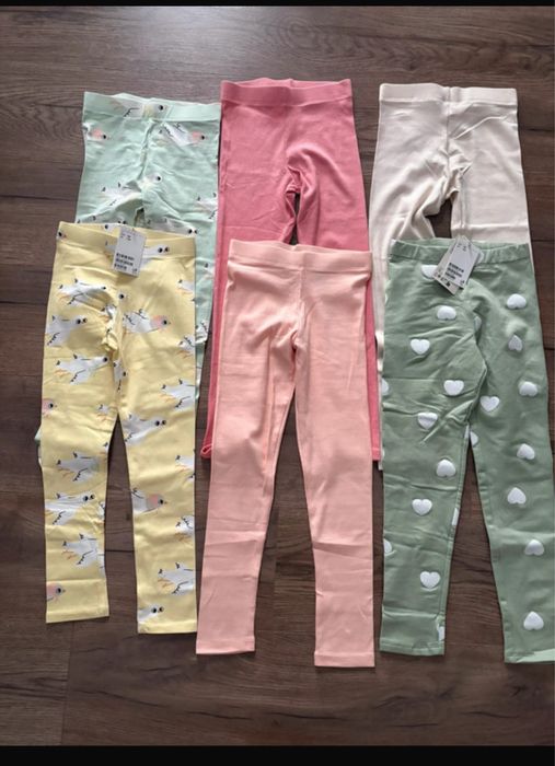 6x nowe leginsy hm 128