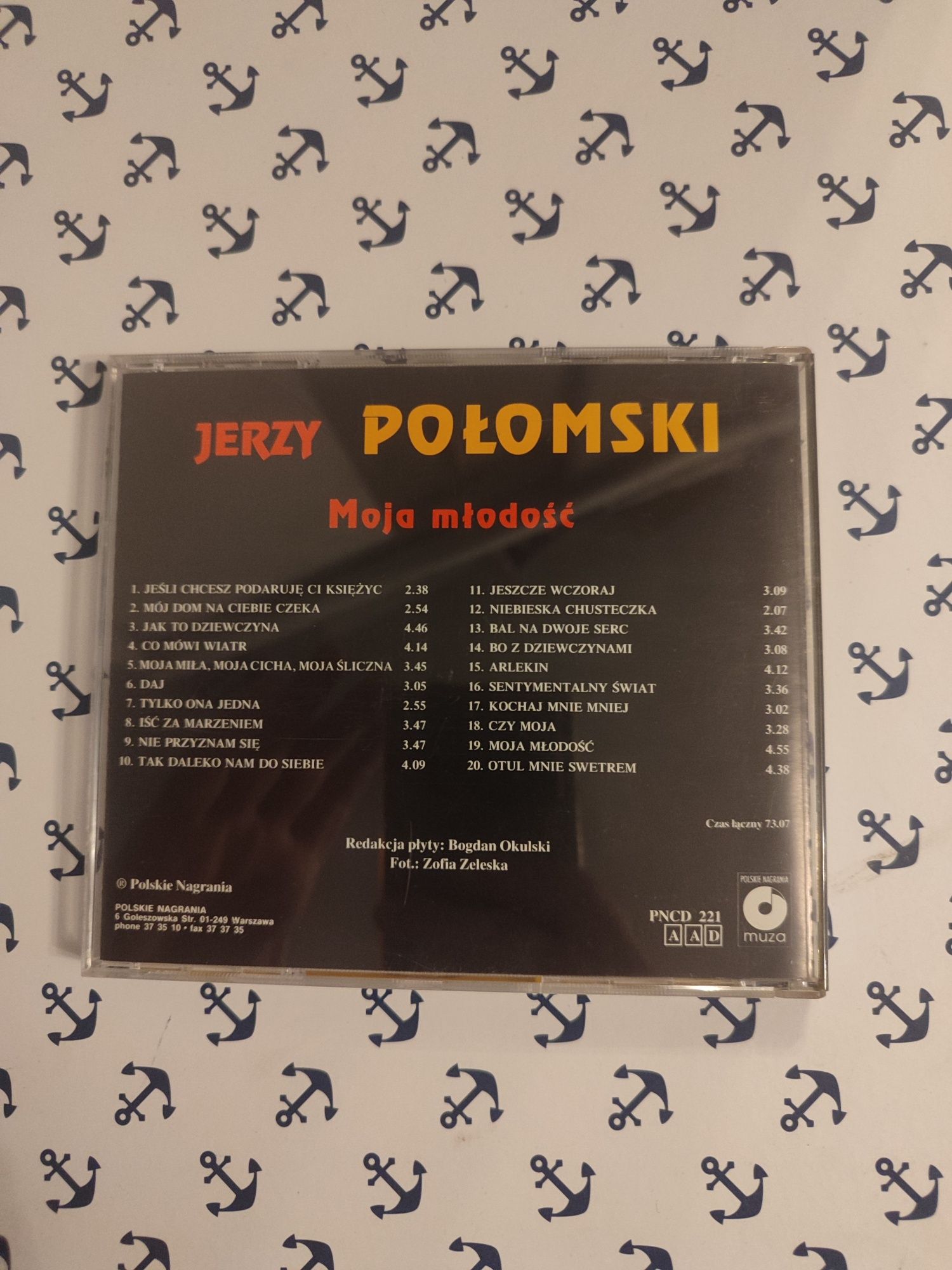 Jerzy Połomski moja młodość 1993 rok płyta CD