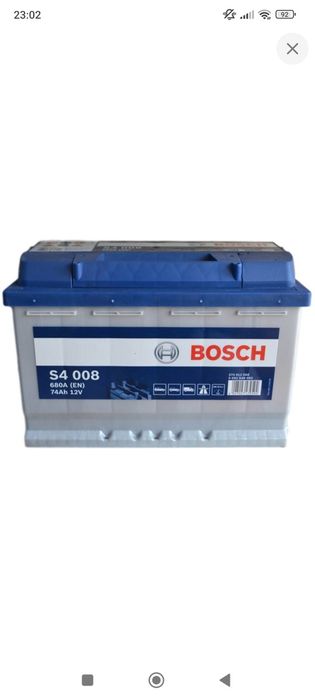 Автомобильный аккумулятор BOSCH, BOSCH 0092S40080