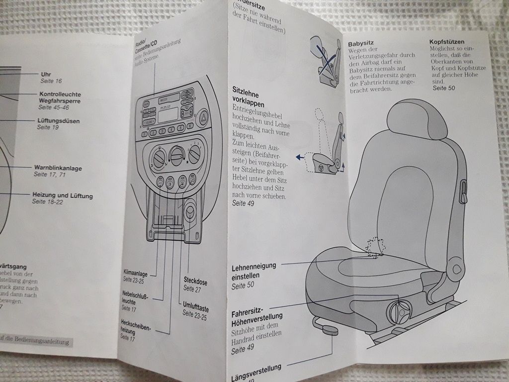 Ford Ka instrukcja obsługi 2szt prospekt ulotka