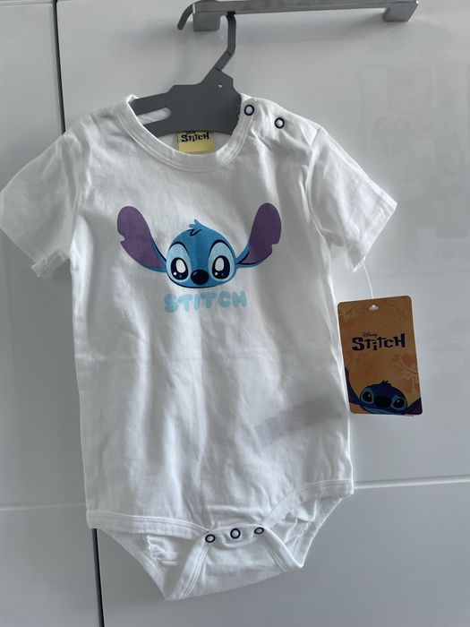 Body chłopięce niemowlęce z krótkim rękawem Stitch 92 Pepco