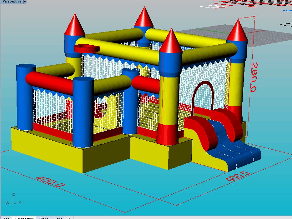 Insuflável Castelo de bolas em pvc (Novo)