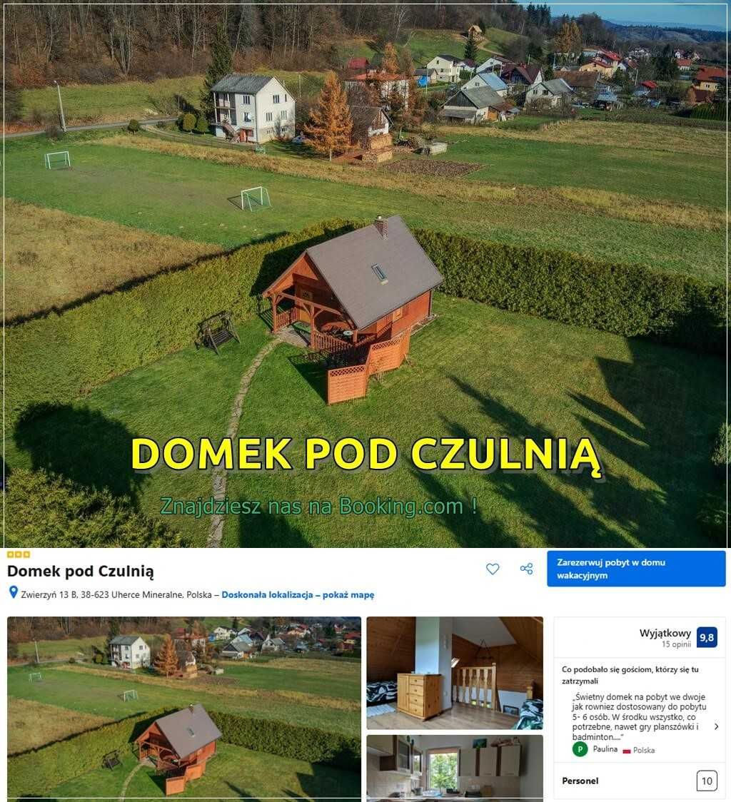 Domek pod Czulnią w Bieszczadach i pokoje Solina Polańczyk dla rodzin
