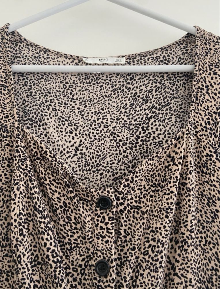 Vestido com padrao - Mango