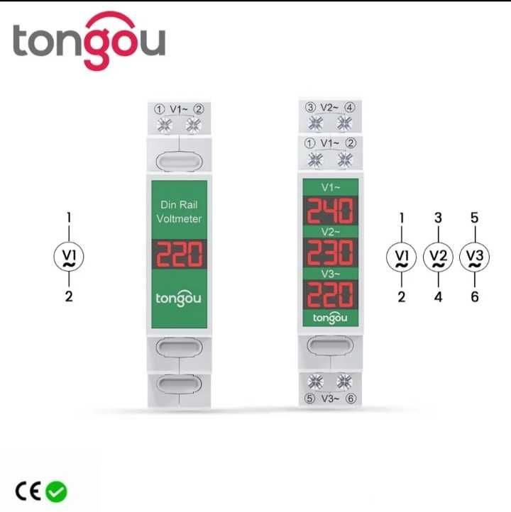 Вольтметр змінного струму tongou TOVME