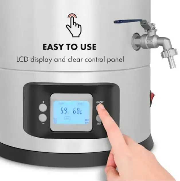 Пивоварня Klarstein Maischfest неіржавка сталь 28 л 1500/3000W