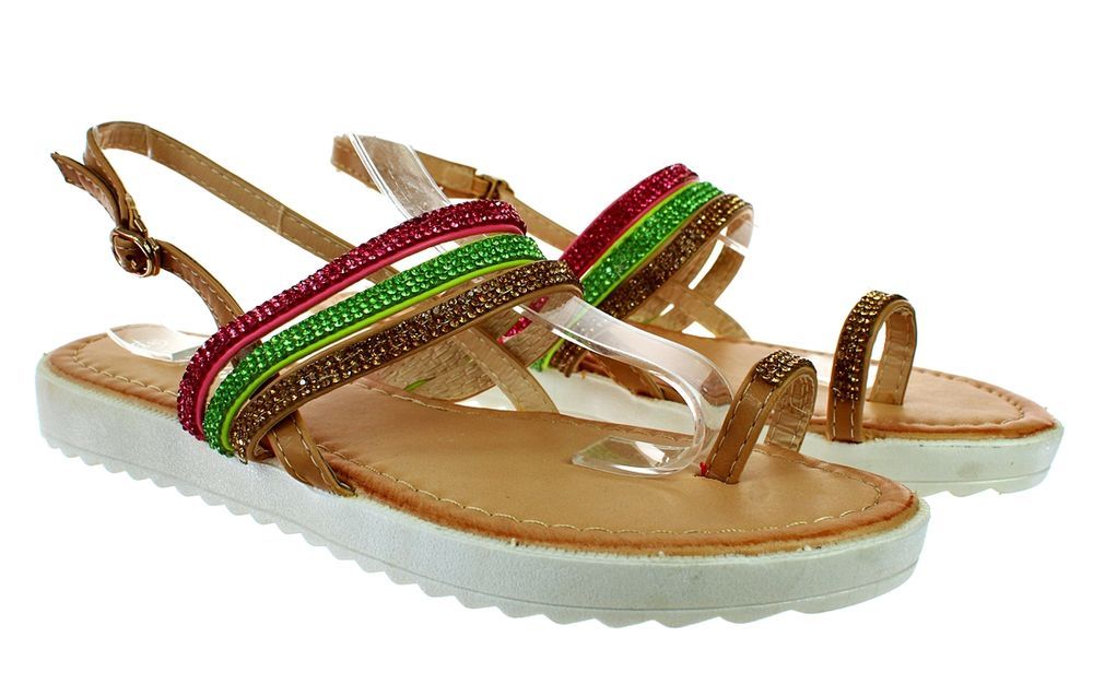 Rozmiar: 39 Sandały Japonki Buty Damskie Kolorowe 6011
