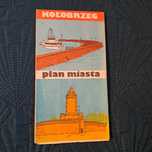 Kołobrzeg plan miasta mapa  1986 r.