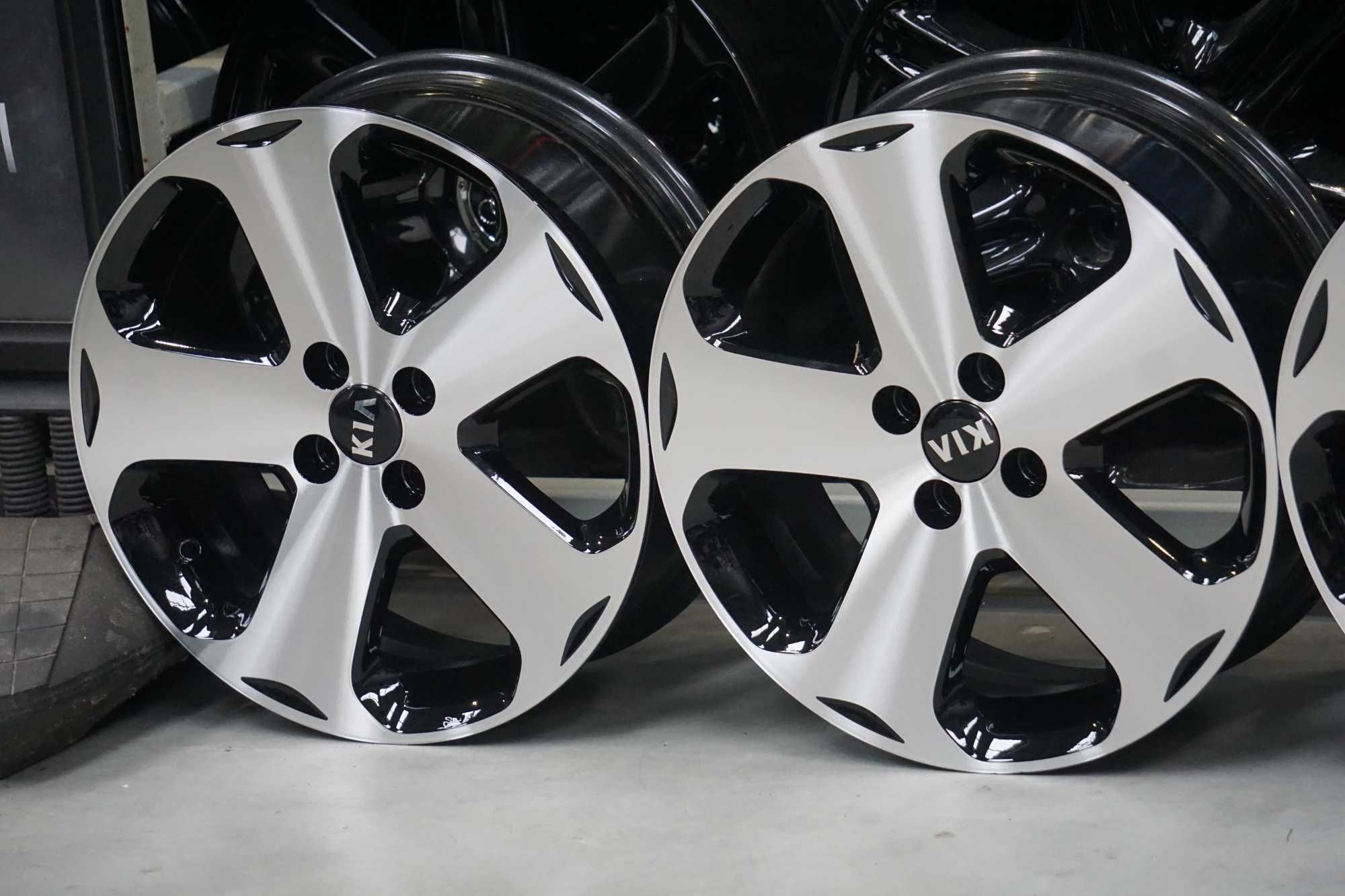 Alufelgi KIA 4x100 6.5Jx17 et43 cb54mm czarny polysk i cnc
