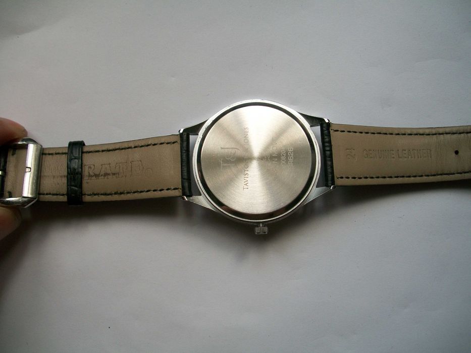 винтажные  часы Tavistock & Jones  кожаный ремешок 45 мм.