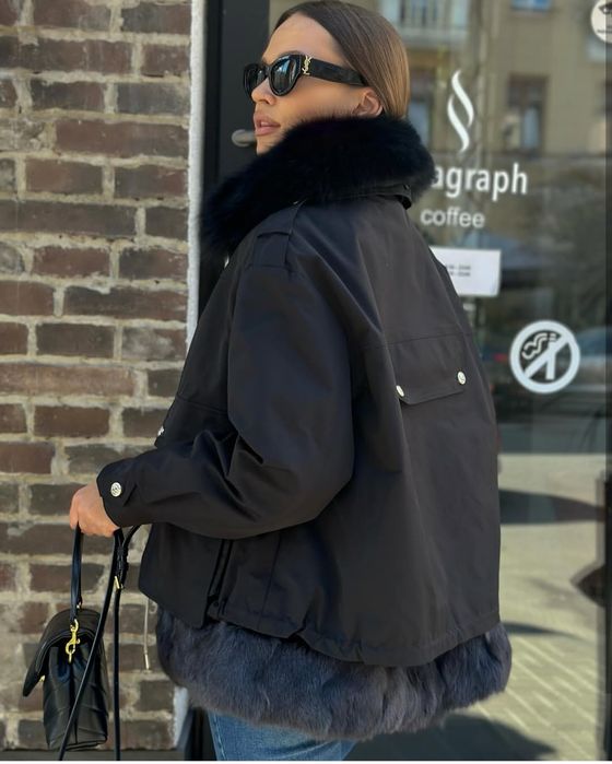 Парка євро зима, хутро песець  Хл