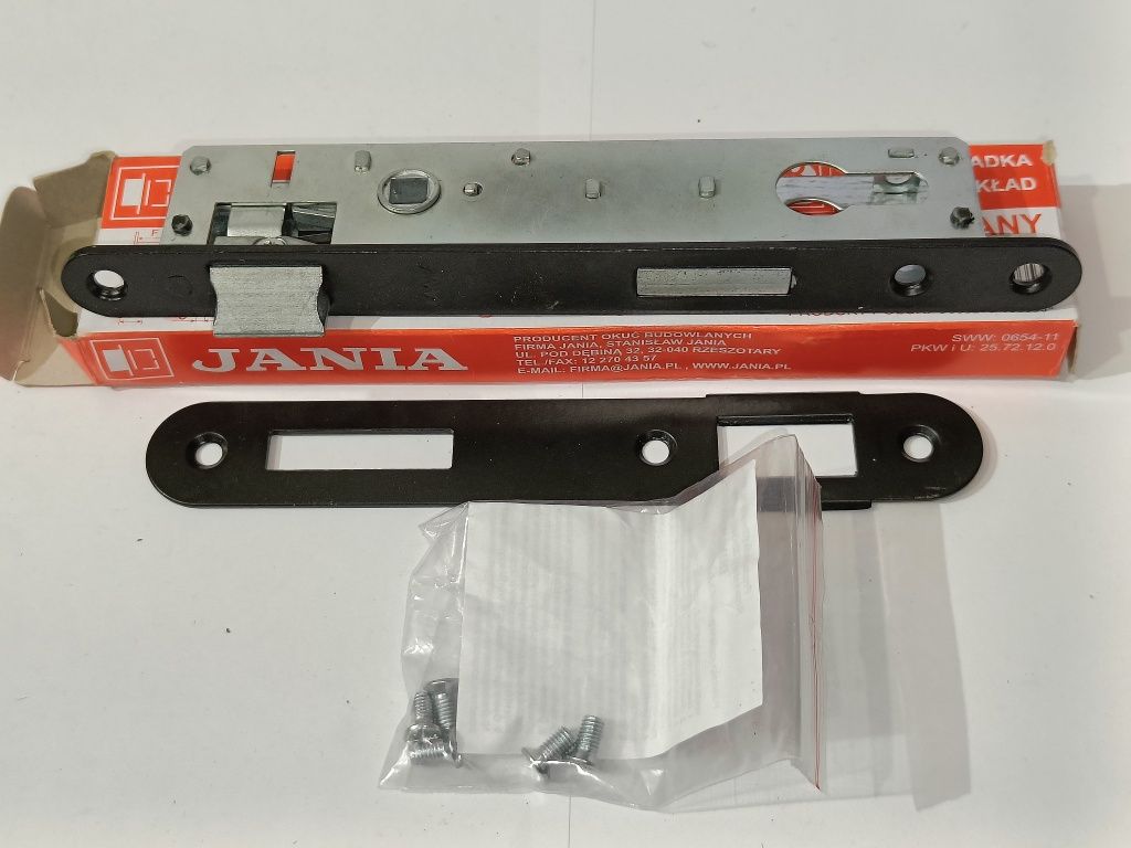 Zamek Do Furtki Bramki Na Wkładkę Wąski  90/22mm do Profil 40x40 JANIA