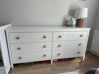 Komoda biala 6 szuflad Ikea Koppang