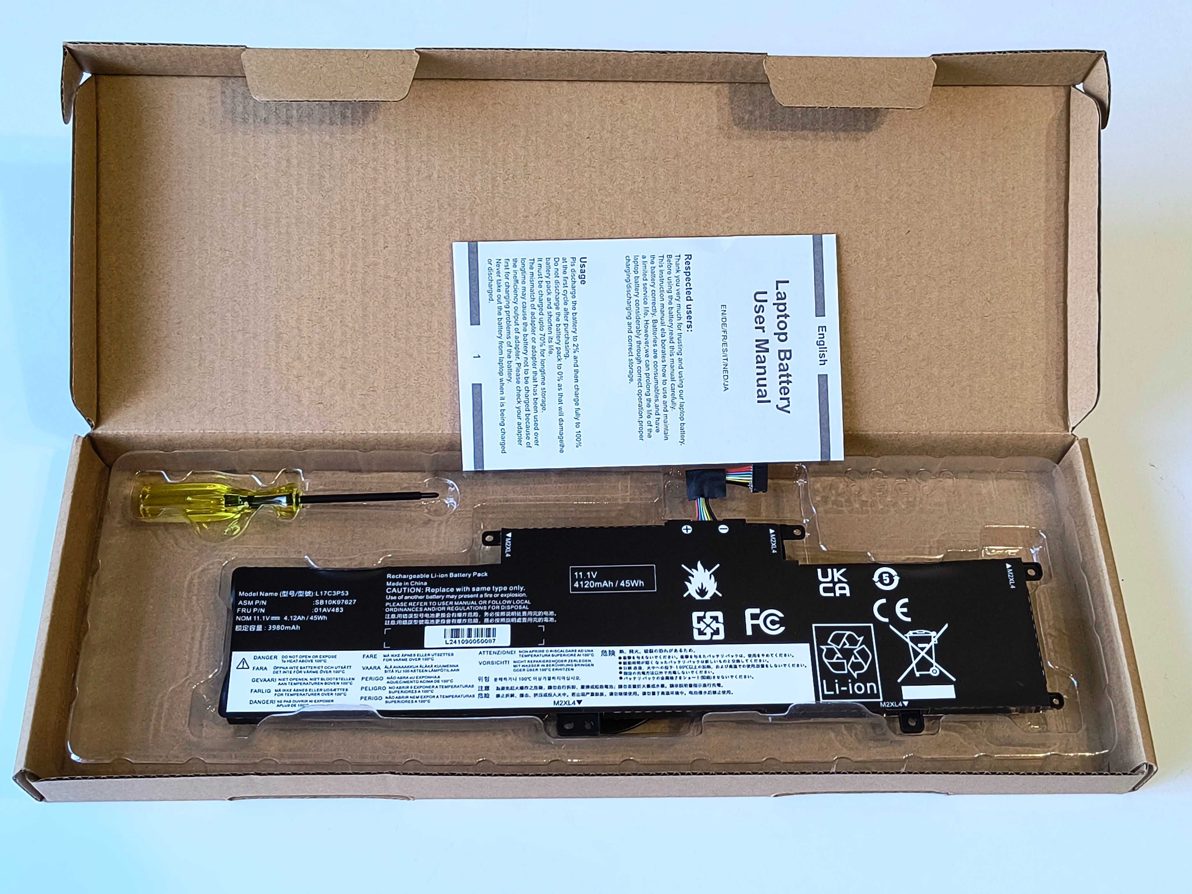 Батарея Lenovo ThinkPad L17C3P53