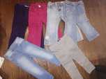 Spodnie jeans i sztruks dla dziewczynki rozmiar 92, 1,5-2 lata