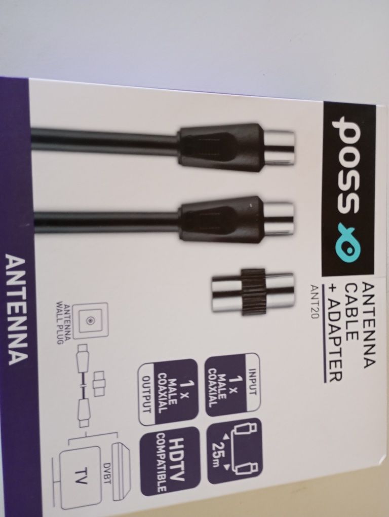 Antena -cabel adapter Poss 25 m