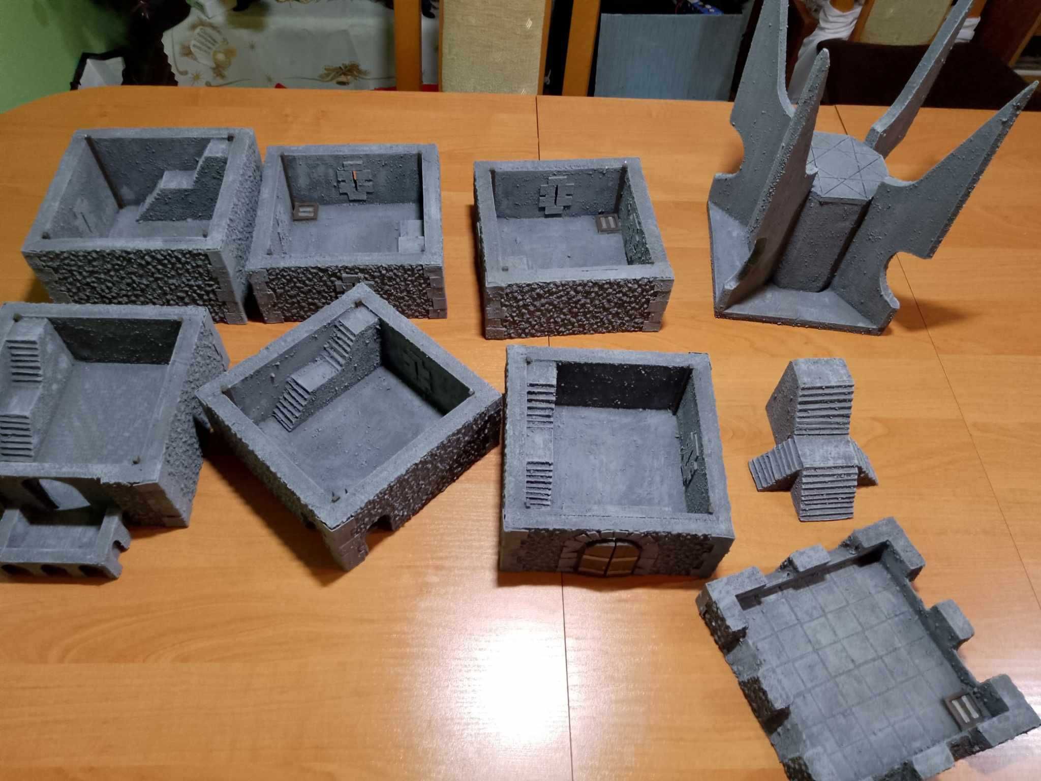 Zamek modułowy makieta do gier bitewnych, tereny makiety