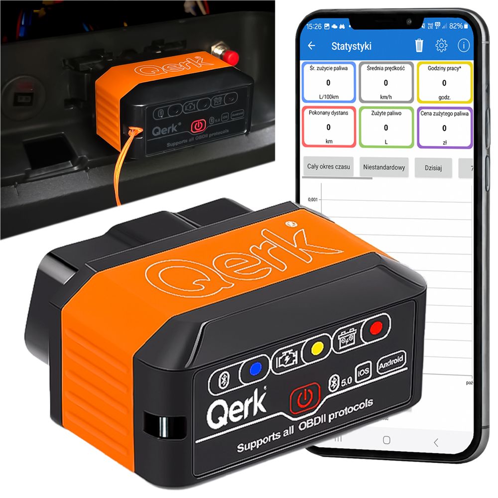 Interfejs Diagnostyczny Kw905 Obd2 Elm327 Bluetooth 5.0 Tester Polski