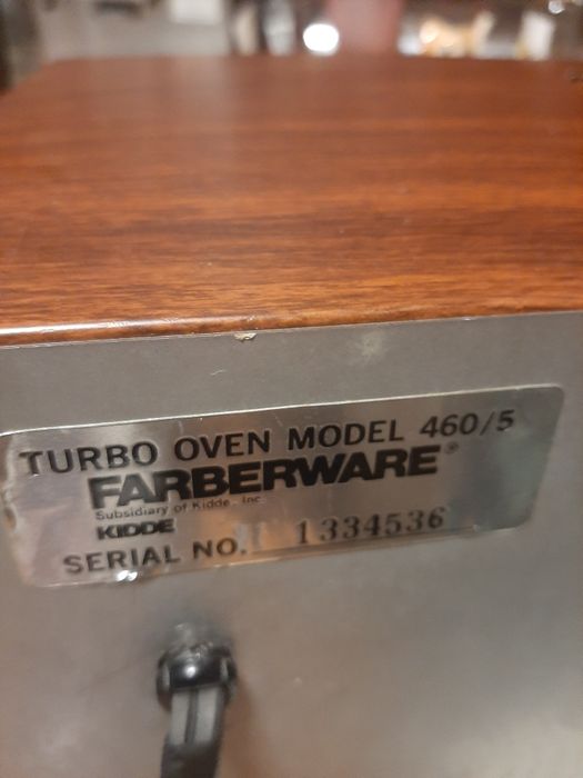 Piekarnik Farberware conucction turbo-oven model 460/5 lata 70-te USA