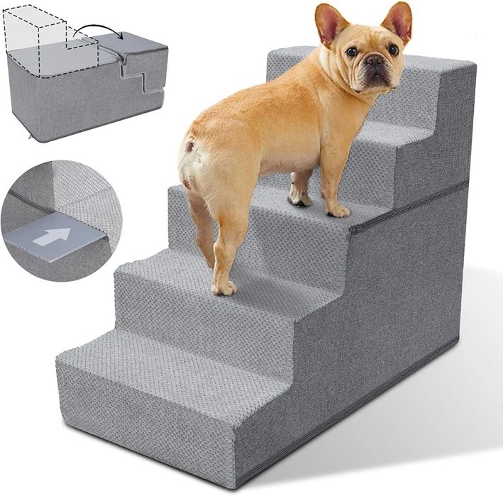 5-stopniowe schody dla psów Składane