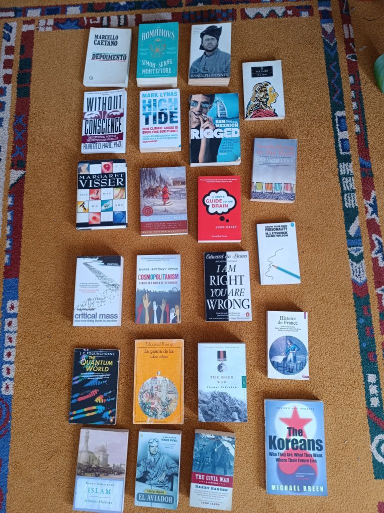 Livros de não ficção - História, Filosofia,  Ambiente (portes grátis