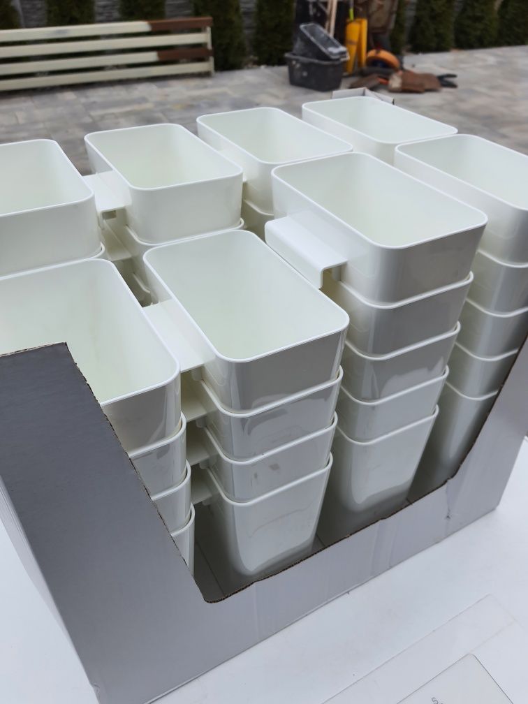 4 szt Pojemnik na przybory kuchenne , biały, Ikea 103.031.48