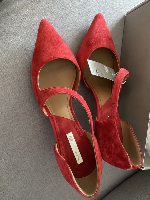 Szpilki zamszowe H&M Premium 41