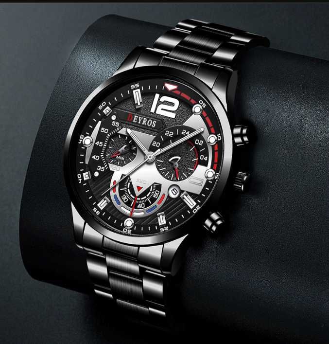 Elegancki zegarek z datownikiem NOWY MODEL 2023