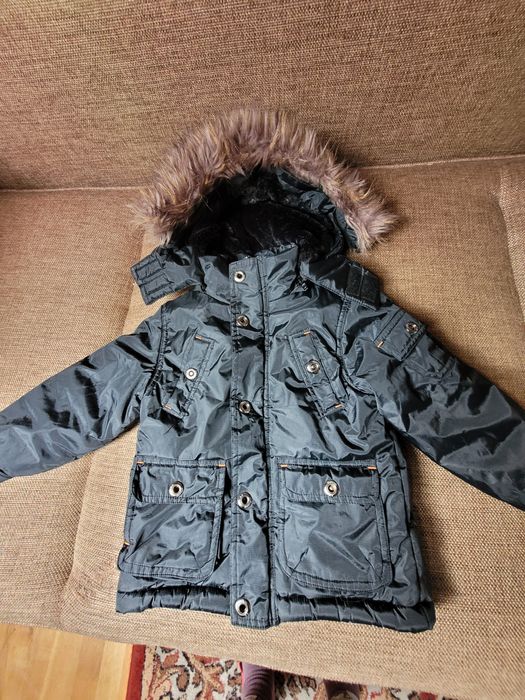 Ciepła kurtka chłopięca na 92