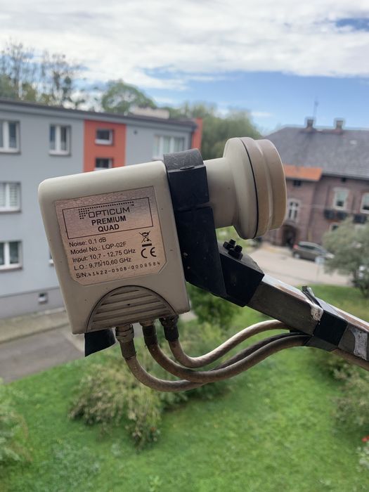 Antena satelitarna 100cm z konwerterem 4 opticum premium quad