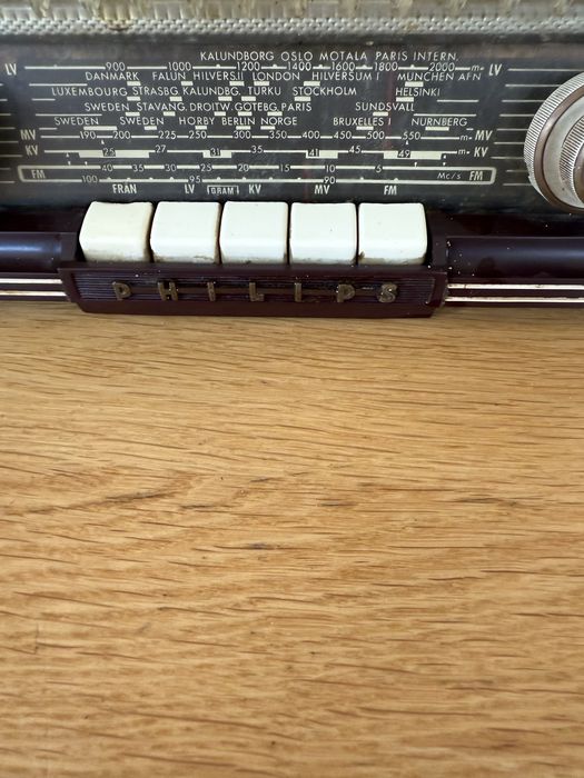 Radio lampowe Philips BX253U/89 - lata 50