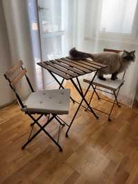 REZERWACJA Stół + 2 krzesła ogrodowe IKEA TÄRNÖ
