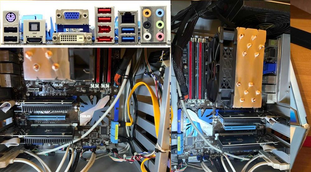Материнка Asus P7H57D-V EVO + intel Xeon X3470(s1156)(аналог I7 870)