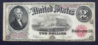 2 dollars USA 1917  , 2 доллары USA очень редкая купюра.