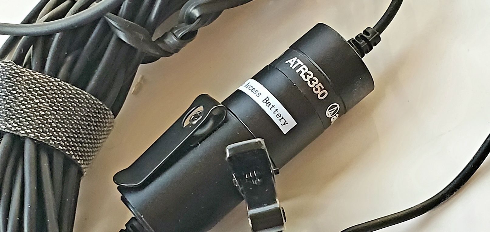 Петличний мікрофон Audio-Technica ATR3350, довжина 6 метрів!