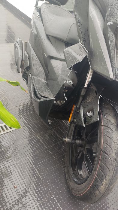 Mota acidentada - SYM Jetx 125