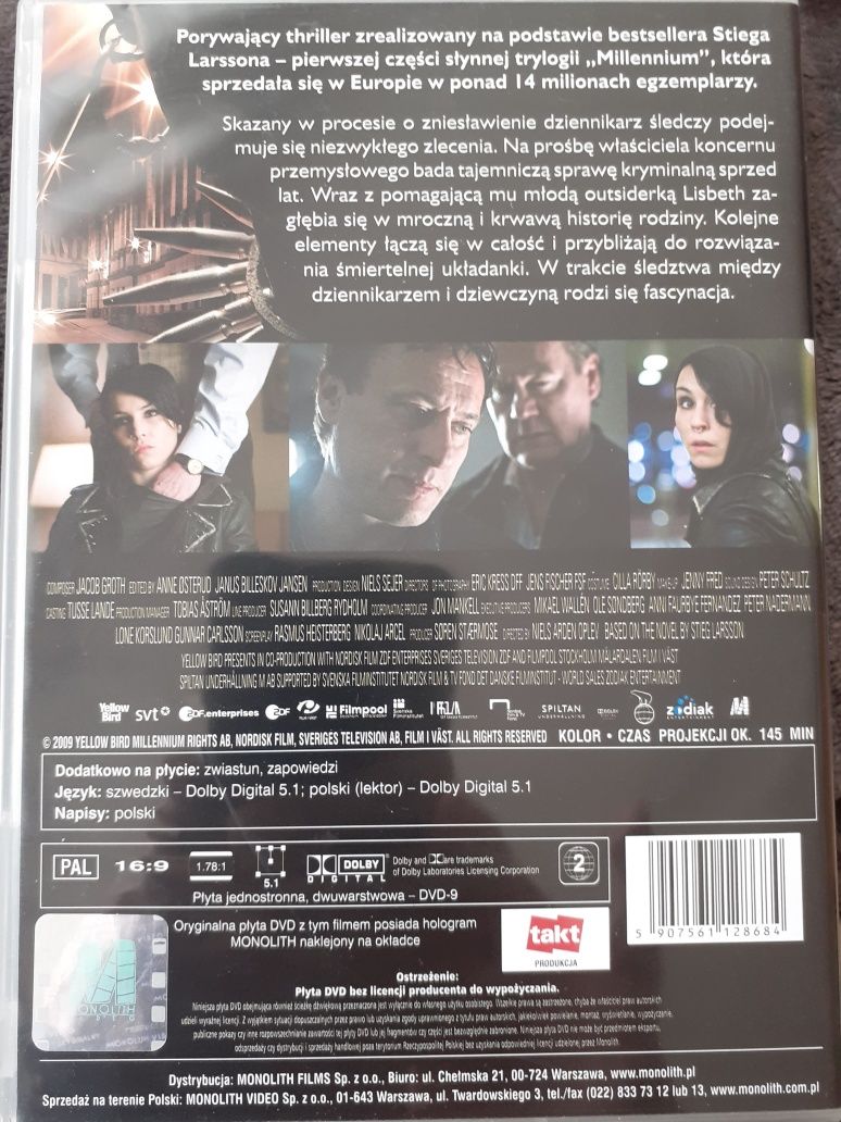 Mężczyźni, którzy nienawidzą kobiet - film na DVD.