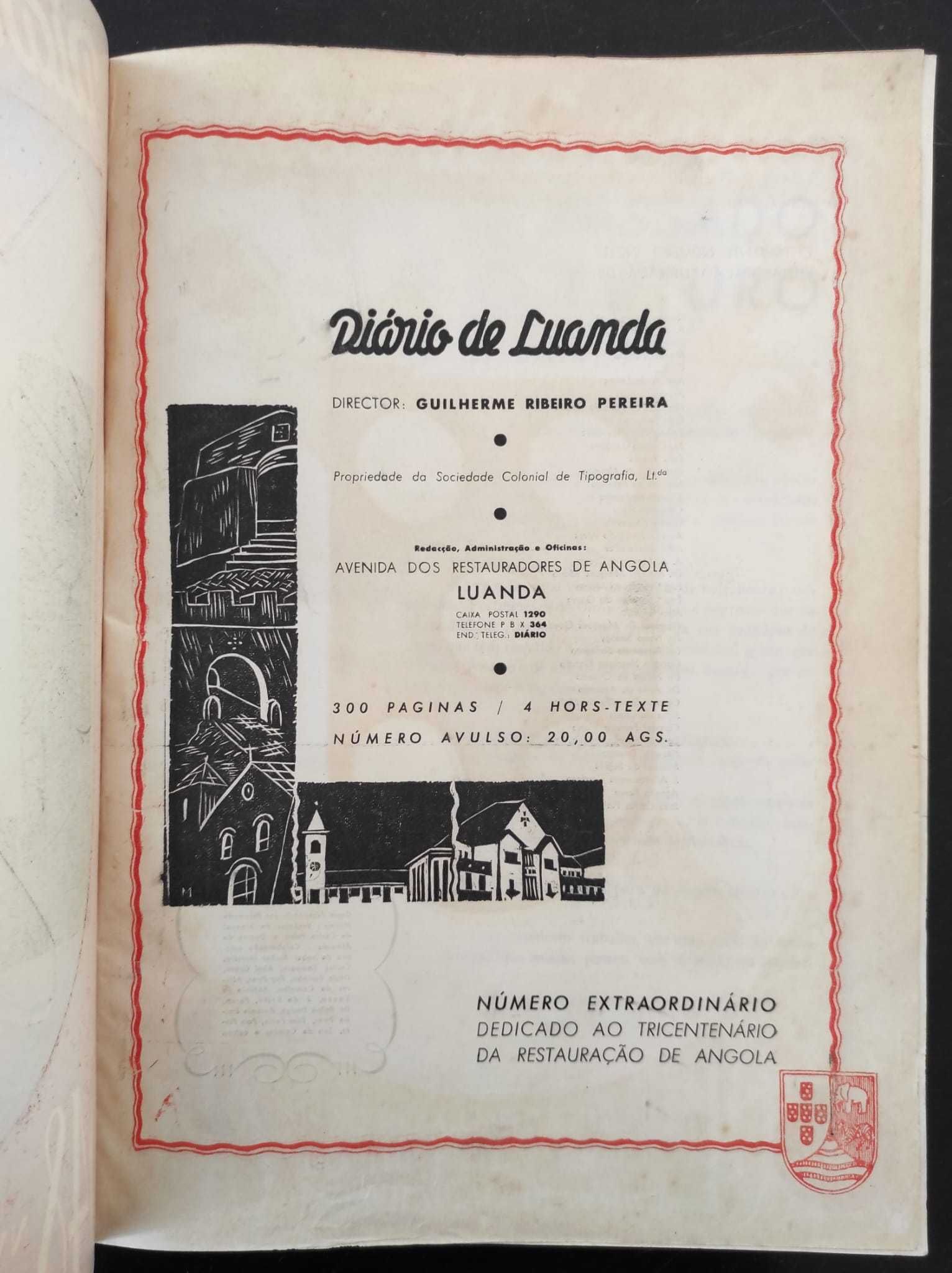 revista: Diário de Luanda. Tricentenário da restauração de Angola.