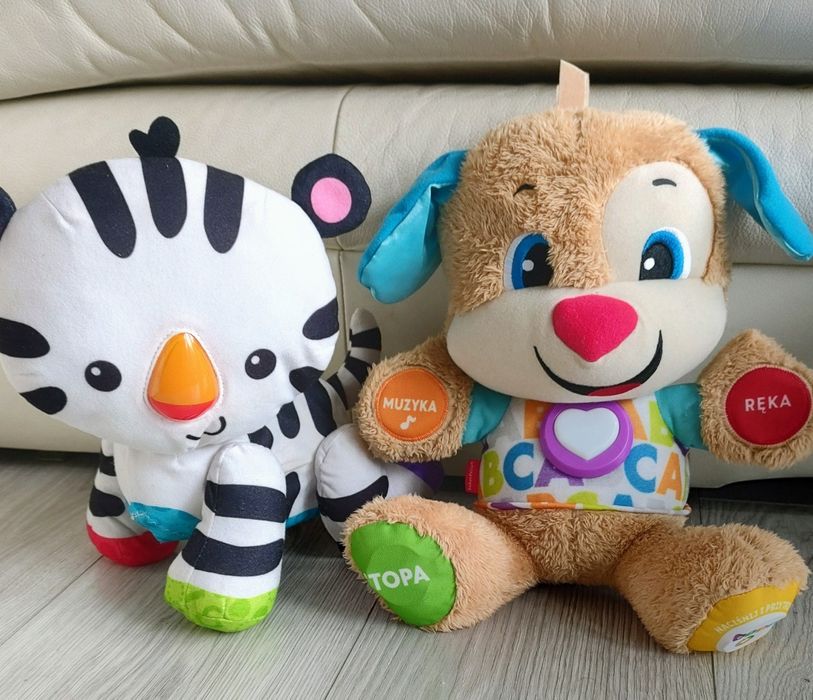 Fisher Price Szczeniaczek Uczniaczek i Tygrysek do nauki raczkowania