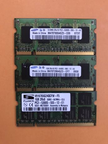 Память Samsung DDR2 512 Мb. Для ноутбука.