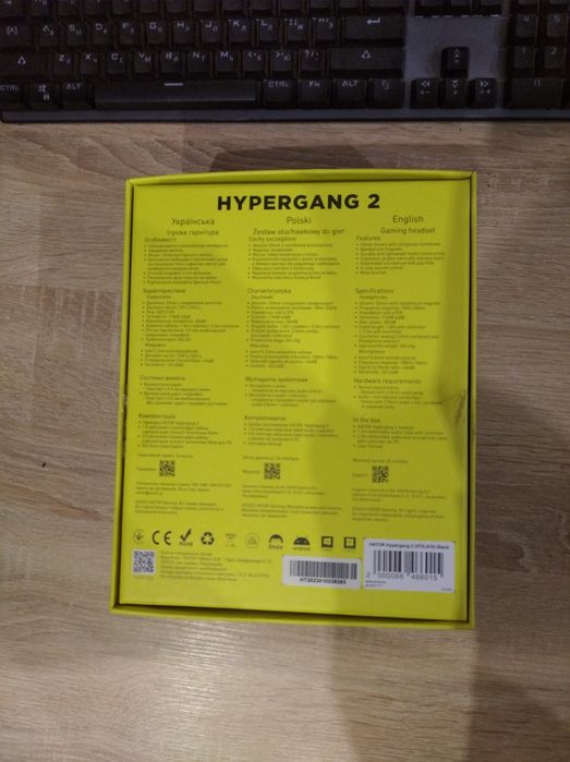 HATOR hypergang 2 black (ne Logitech Havit Ryzen Fifine Apple HyperX)