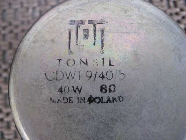 Tonsil GDWT 9/40/5 9/40/2 9/70/1 40W 8Oohm 15Ohm głośnik wysokotonowy